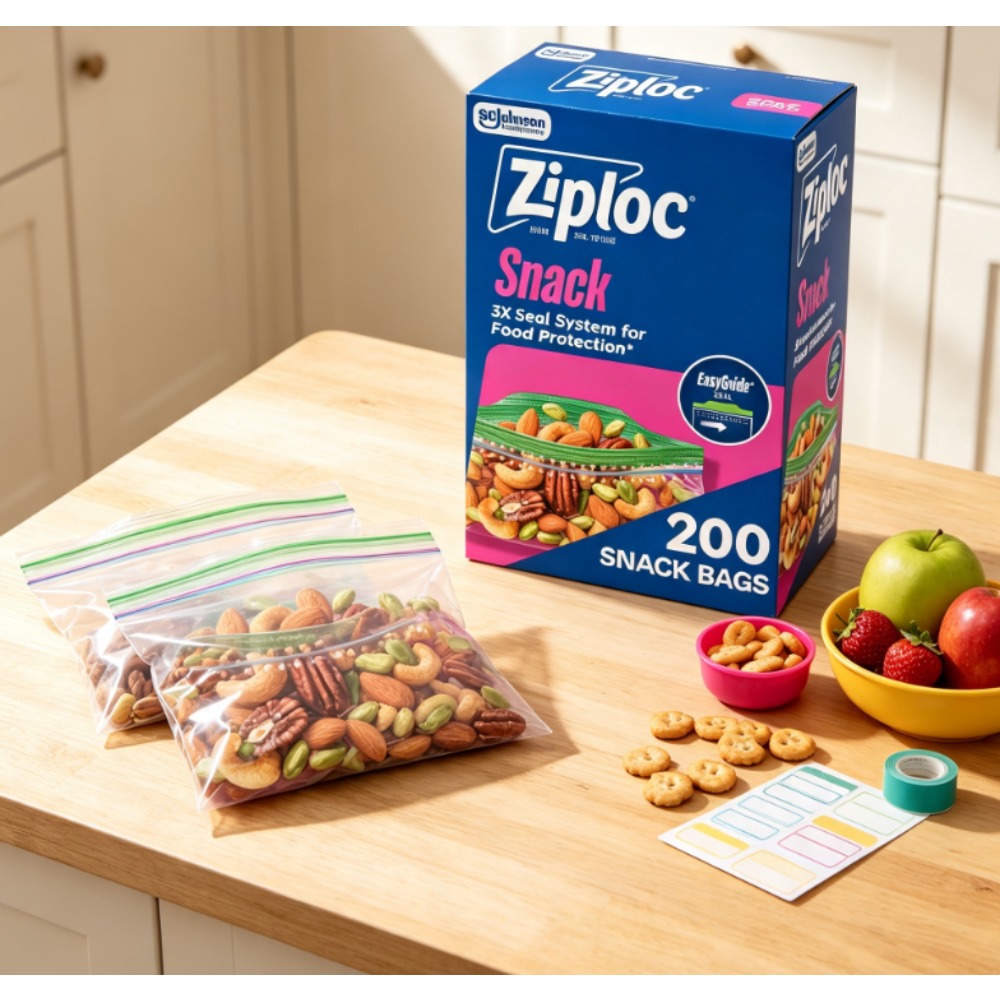 Food Snacks Brands - Ziploc ® Bolsas para Snacks de