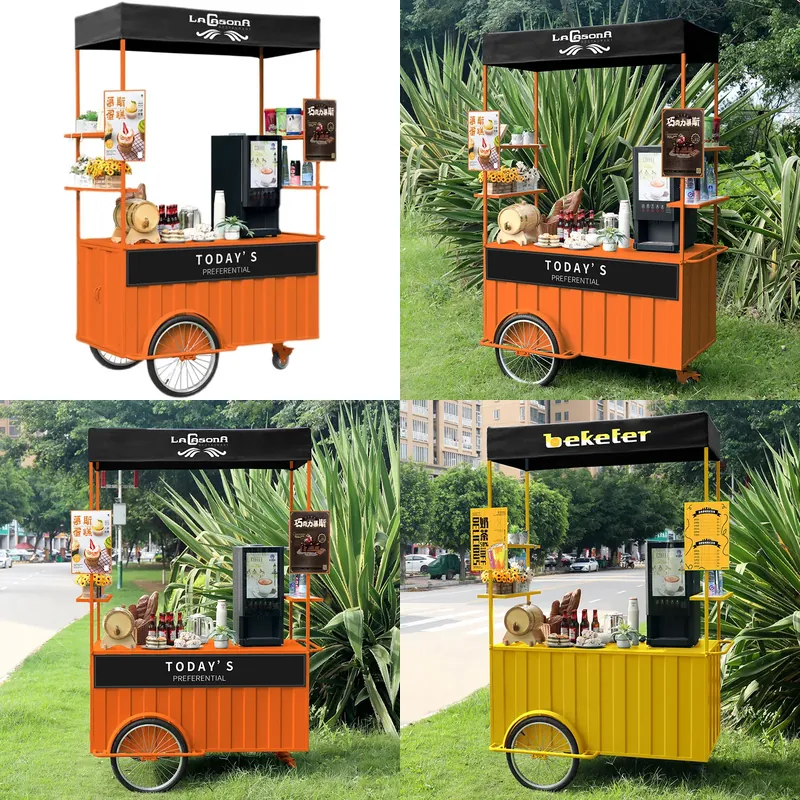Food Snacks Brands - Carrito de Comida Móvil, Camión de