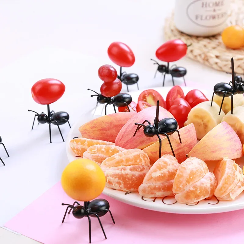 Food Snacks That Are Black - 112 unids/set hormigas negras palillo de