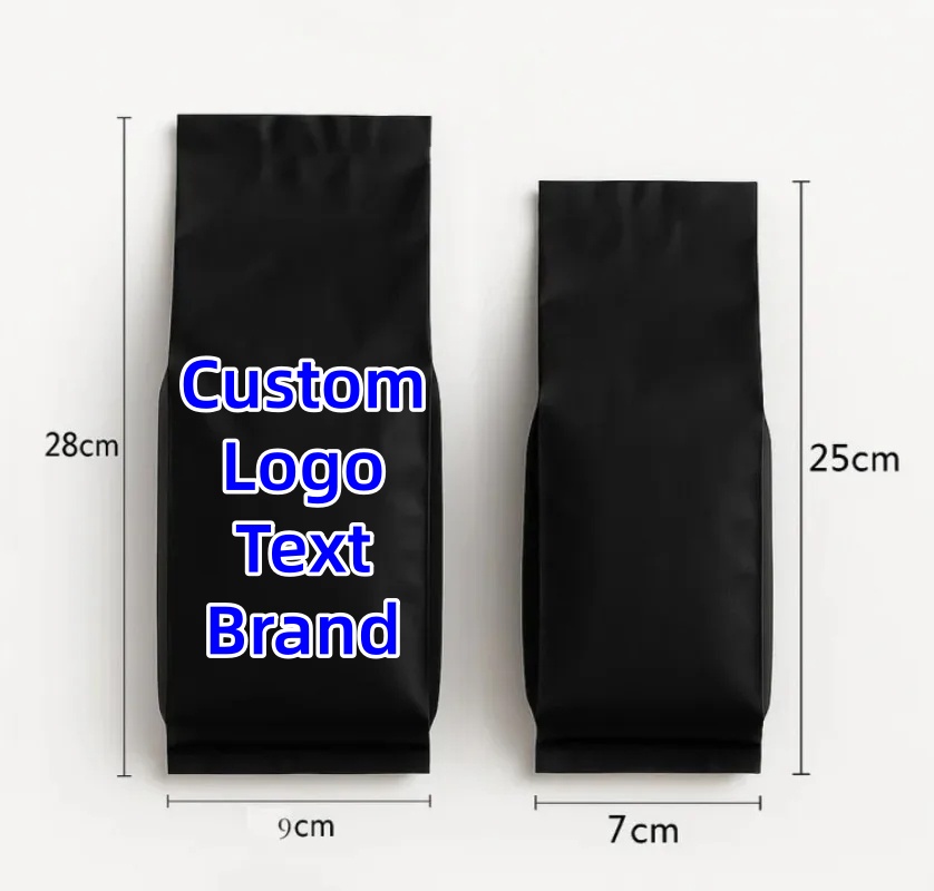 Food Snacks That Are Black - 100 Bolsas de Aluminio Negro Mate