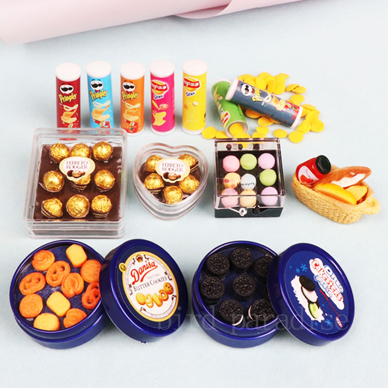 Food Like Snacks - 1/6 Miniatrue Dolls comida Mini cajas