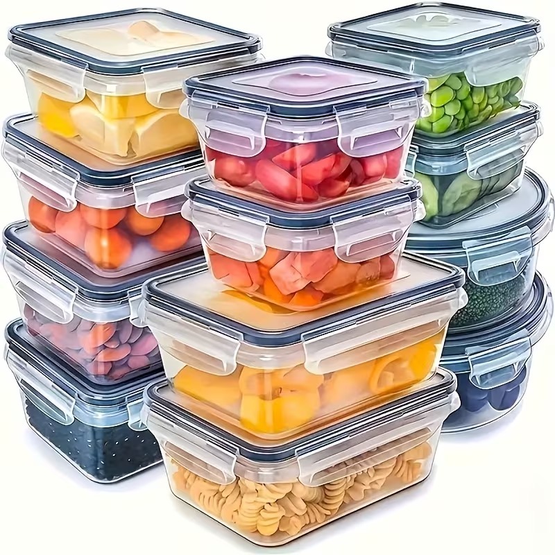 Juego de 4 Recipientes Transpa - Dry Food Snacks reseña y precio
