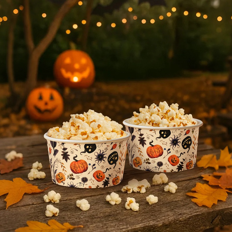 10/30/50 Uds. Tazones de papel - Food Snacks That Are Black reseña y precio