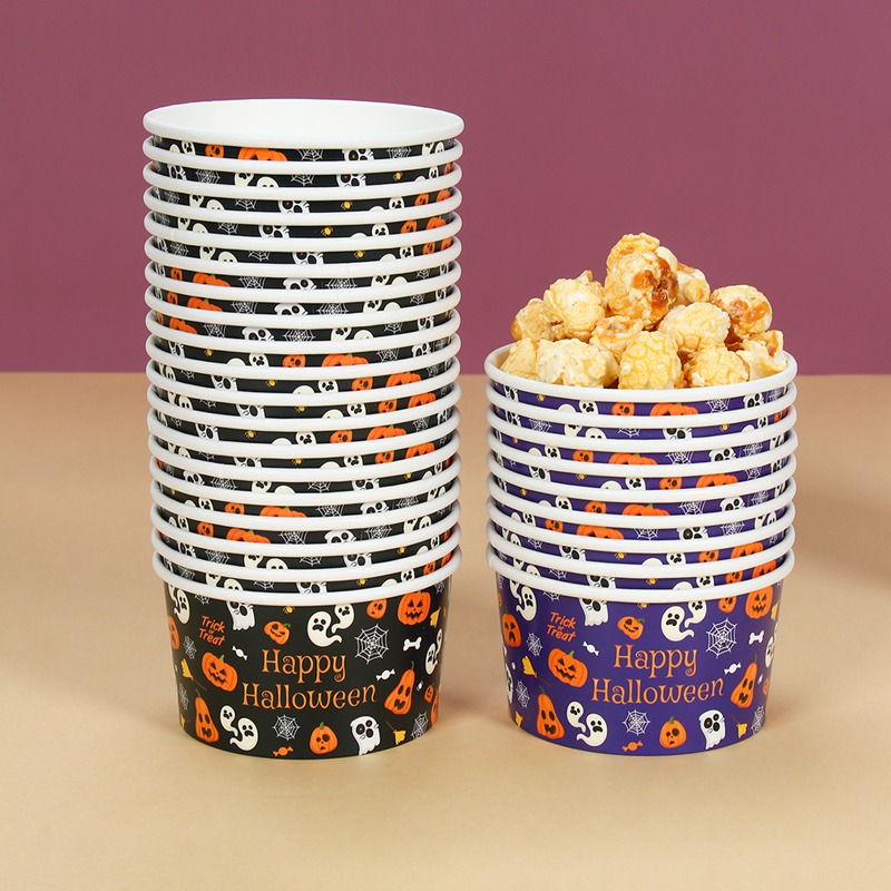10/30/50 Uds. Tazones de papel - Food Snacks That Are Black reseña y precio