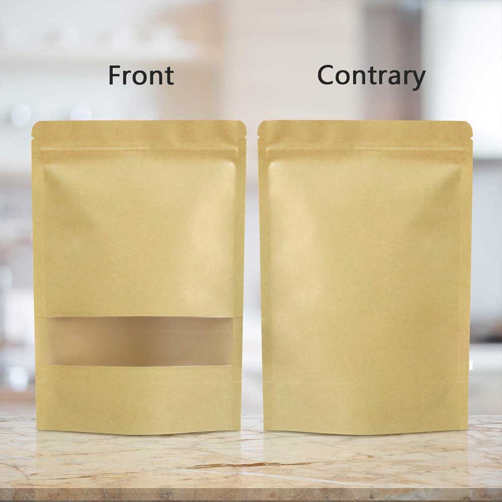 Bolsas de papel Kraft con crem - Food Like Snacks reseña y precio