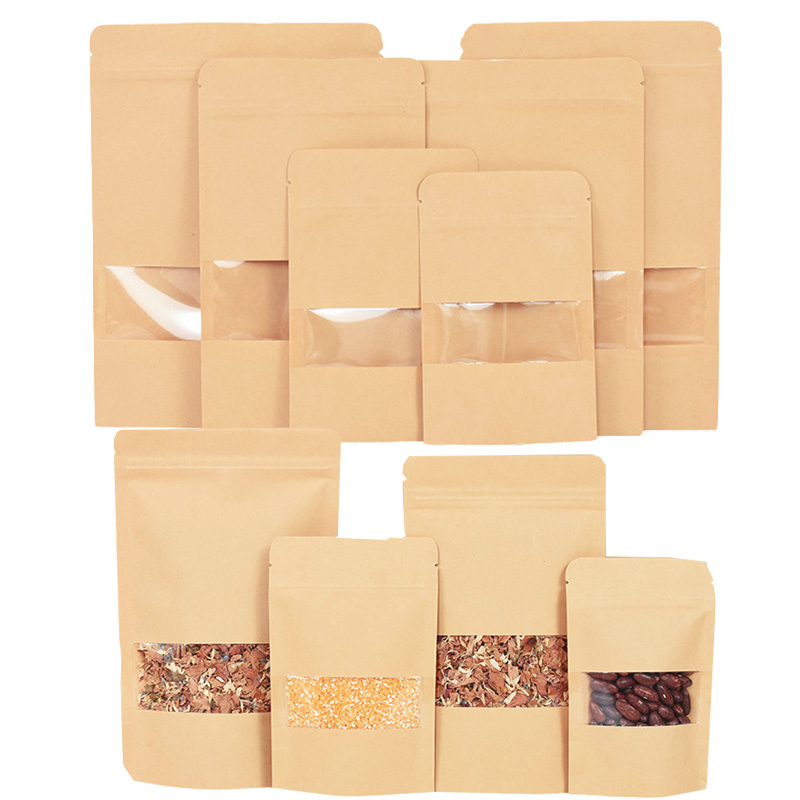 Bolsas de papel Kraft con cier - Food Day Snacks reseña y precio