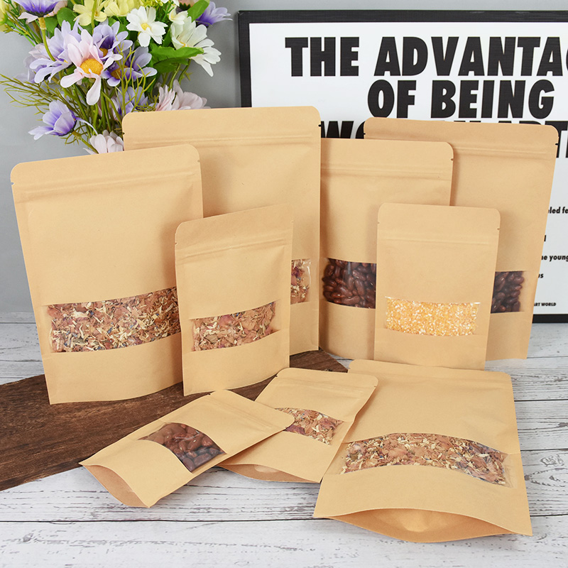 Bolsas de papel Kraft con cier - Food Day Snacks reseña y precio