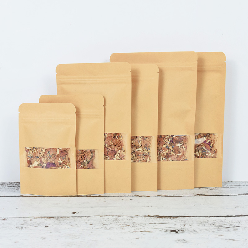 Bolsas de papel Kraft con cier - Food Day Snacks reseña y precio